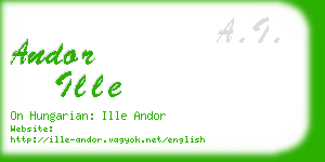 andor ille business card